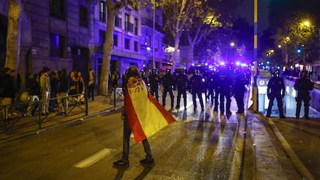 Protestas en España. Foto: EFE