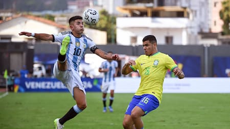 Argentina vs Brasil; Preolímpico Sub 23. Foto: NA