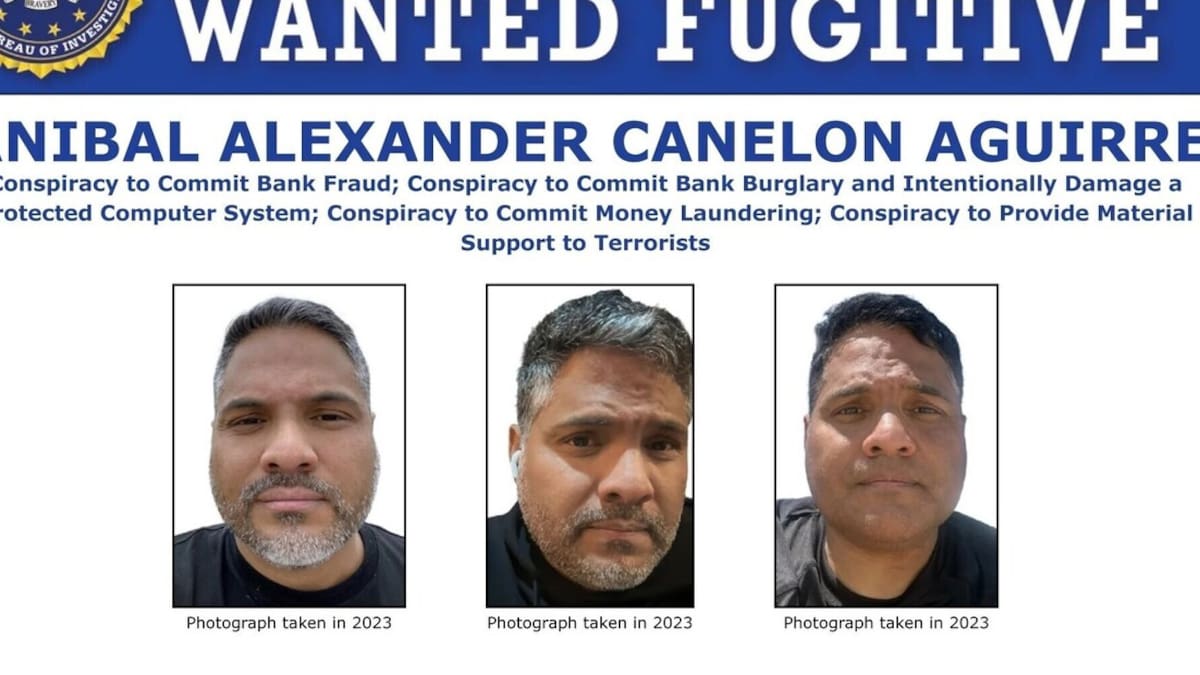 Aníbal Alexander Canelón Aguirre, capturado por el FBI.