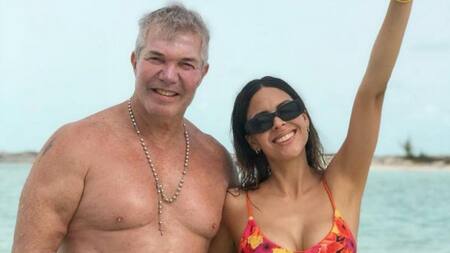 Barby Franco y Burlando. Foto: NA.