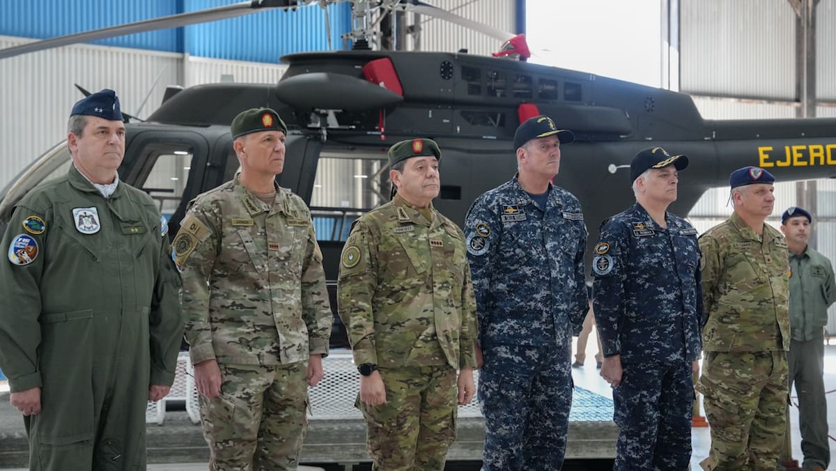 Helicóptero Bell 407GXi presentado por el Ejército Argentino.