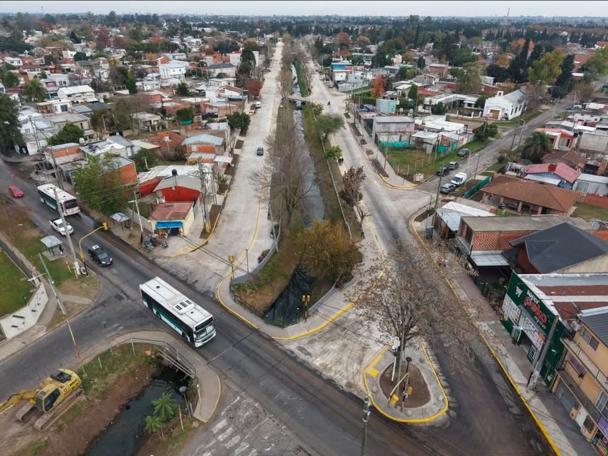 Obra de repavimentación en Malvinas Argentinas