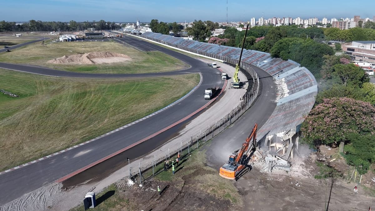 Remodelación en el Autódromo Oscar y Juan Gálvez de Buenos Aires.