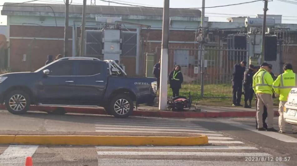 Choque de Christian Cavani, hermano de Edinson, en Uruguay. Foto: laguardia.uy.