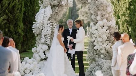 La boda de Millie Bobby Brown con el hijo de Bon Jovi. Foto: NA.