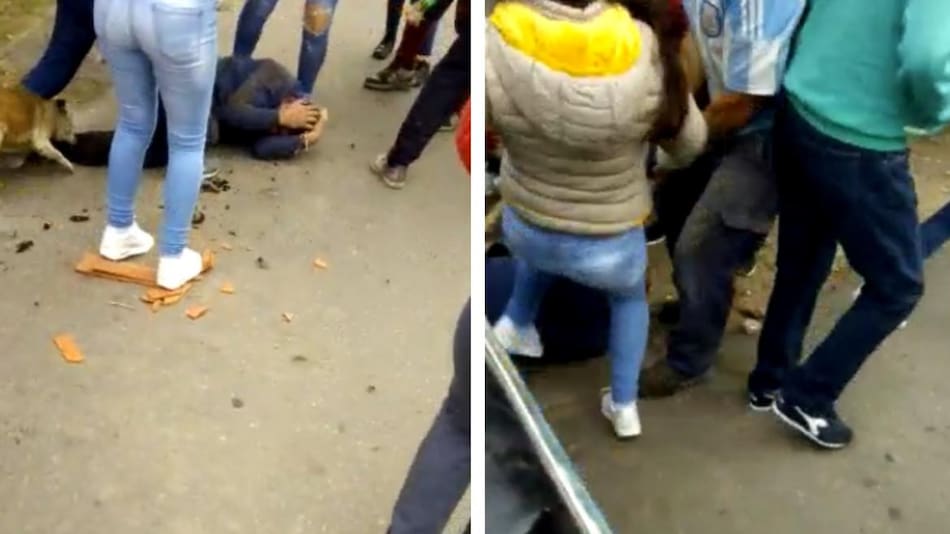 Justicia por mano propia en Isidro Casanova, captura de video