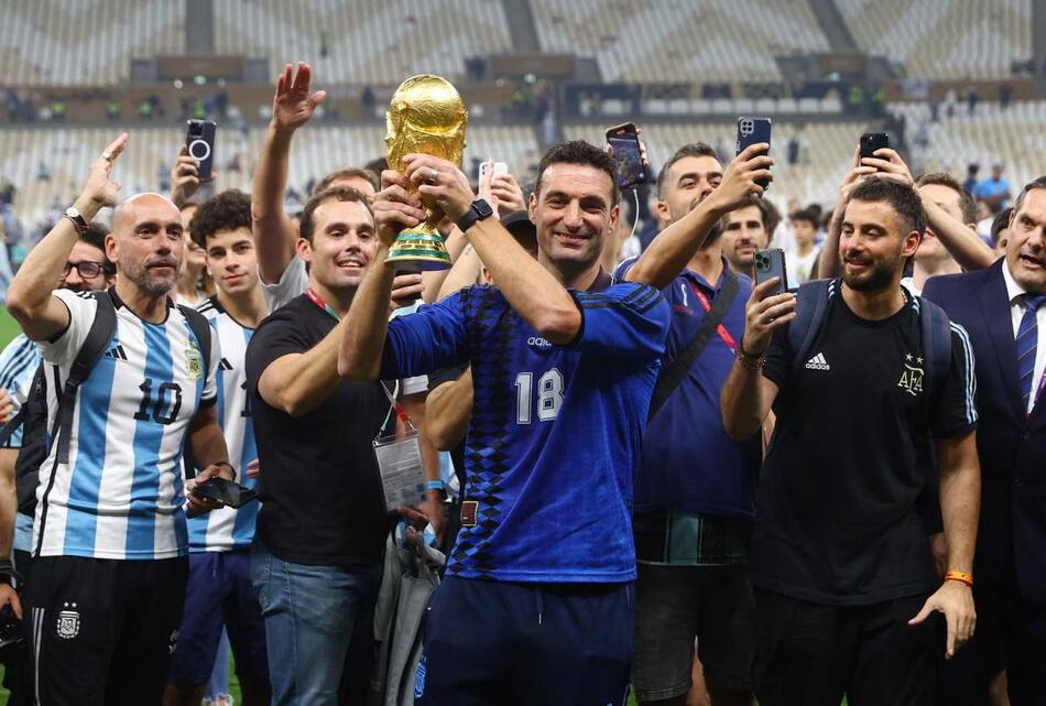Lionel Scaloni, Mundial Qatar 2022. Foto: REUTERS