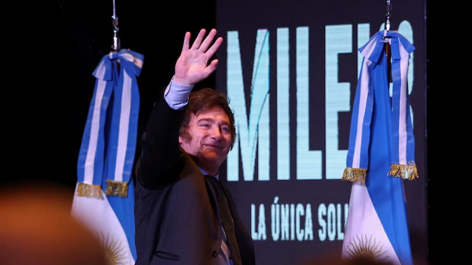 Javier Milei, presidente electo de la Argentina. Foto: Reuters