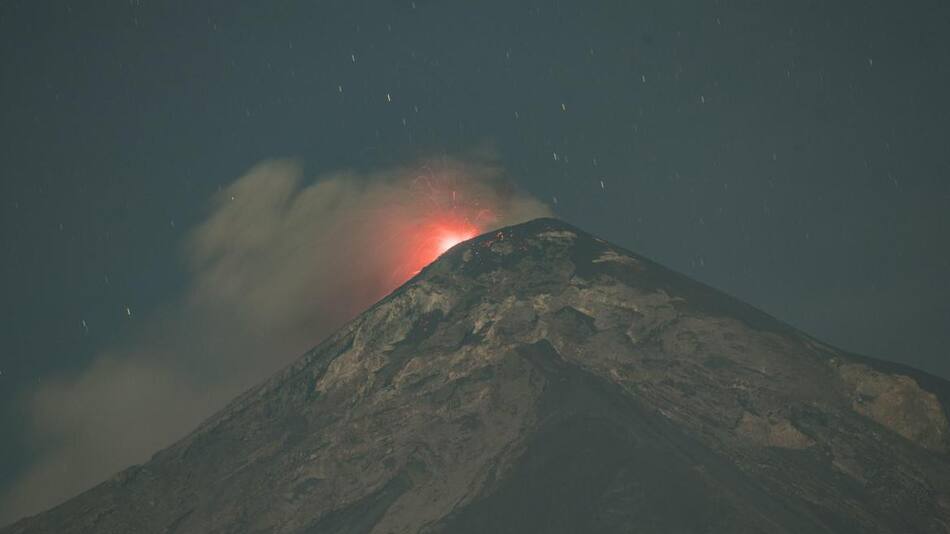 Vista detallada del volcán. Fuente: EFE.