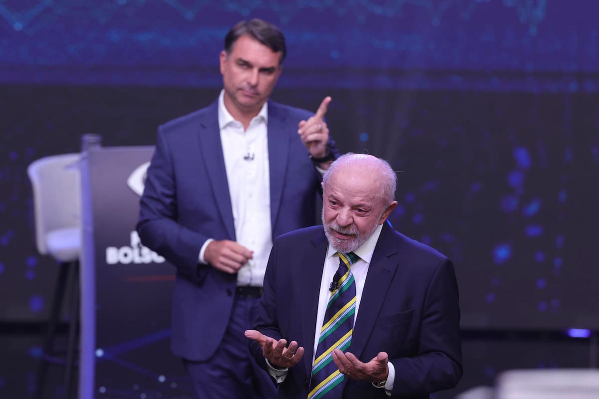 Primer debate entre Lula y Flávio Bolsonaro antes del balotaje en Brasil