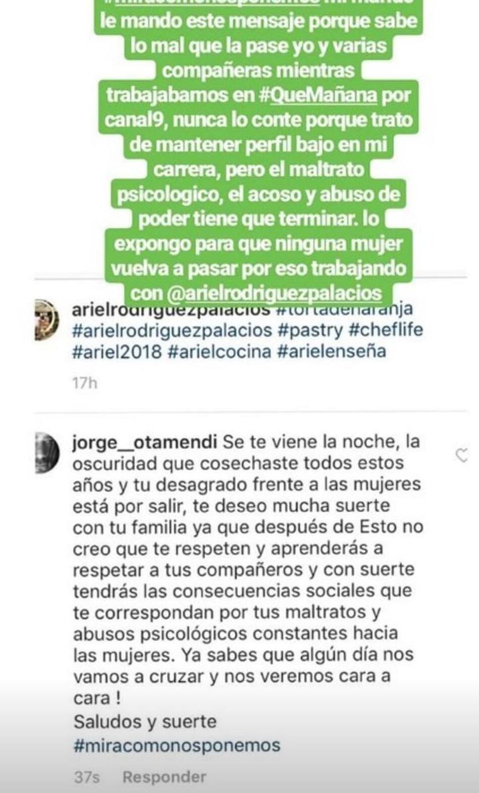 Denuncia de Geraldine Neumann contra Ariel Rodríguez Palacios