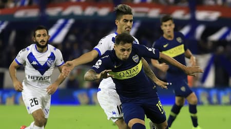 Mauro Zárate - Boca vs Vélez Foto NA