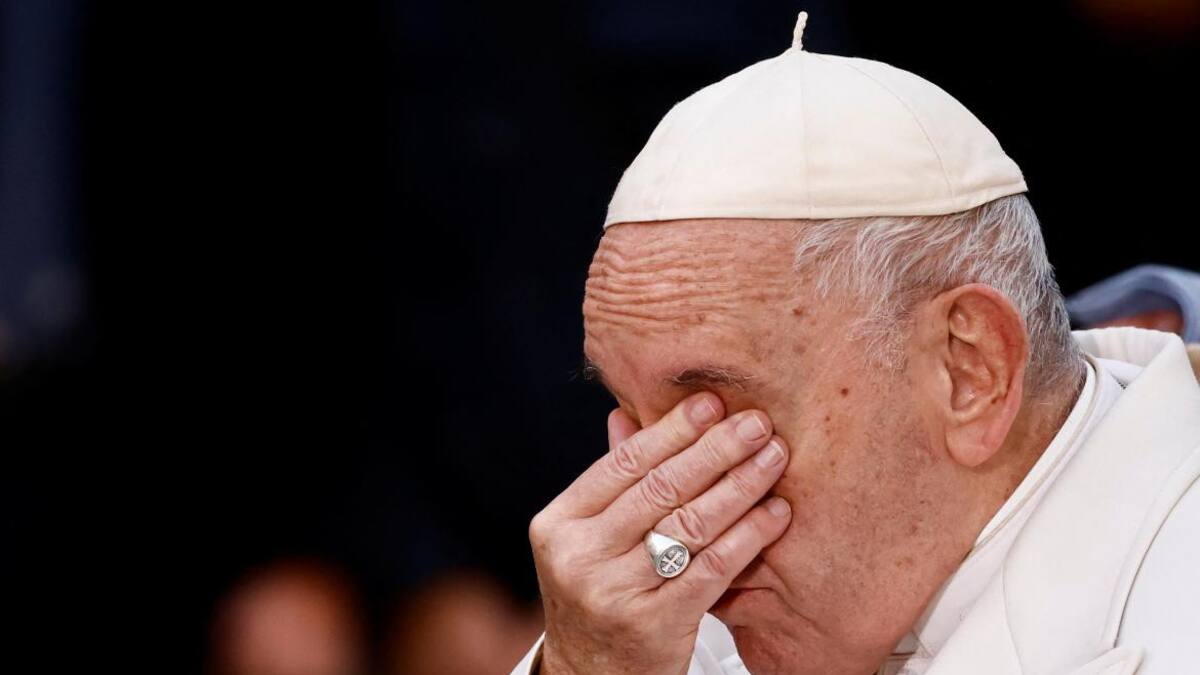 Papa Francisco llora al hablar de Ucrania_Reuters