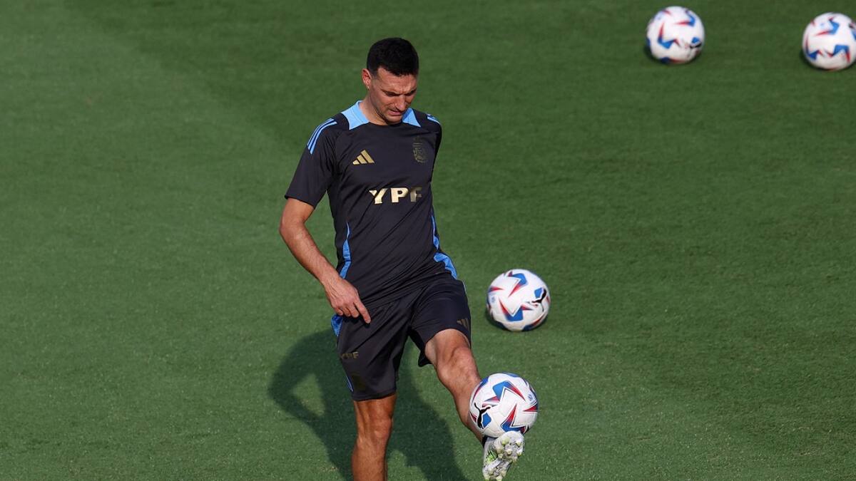 Lionel Scaloni; Selección Argentina. Foto: NA.