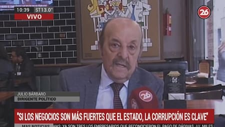 Julio Bárbaro en Mañanas Informadas (Canal 26)