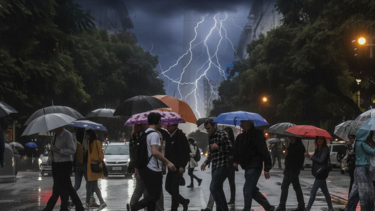 Las tormentas provocarán un fuerte descenso en la temperatura.