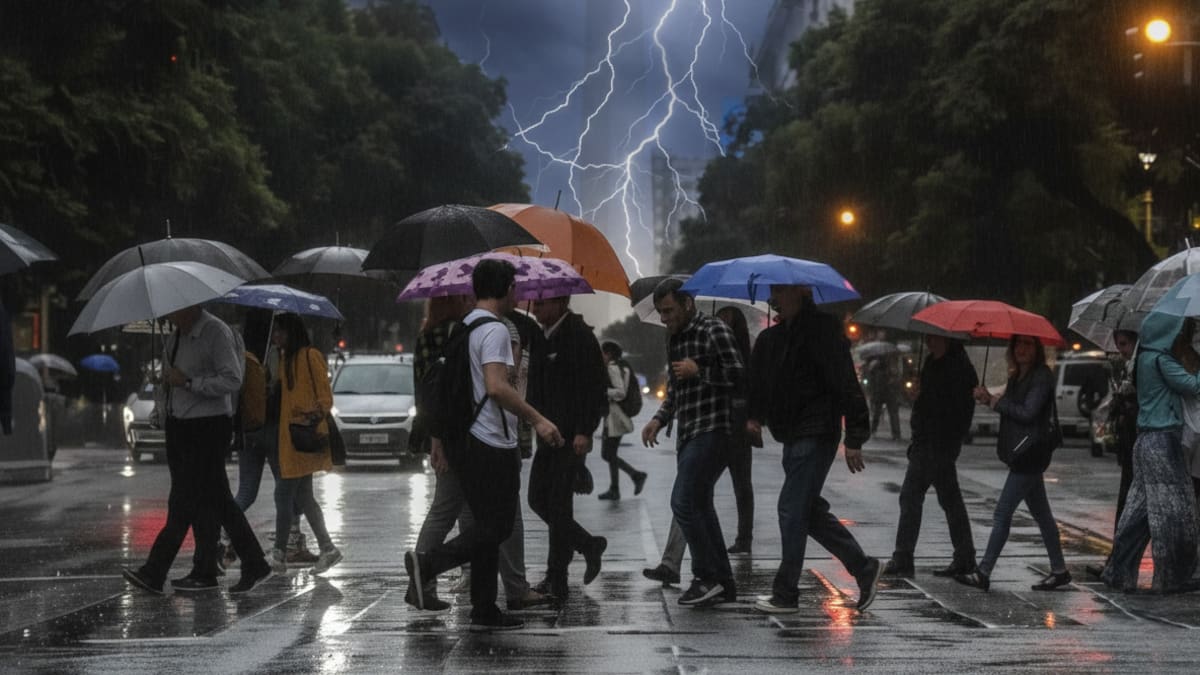 Tormentas en Buenos Aires.