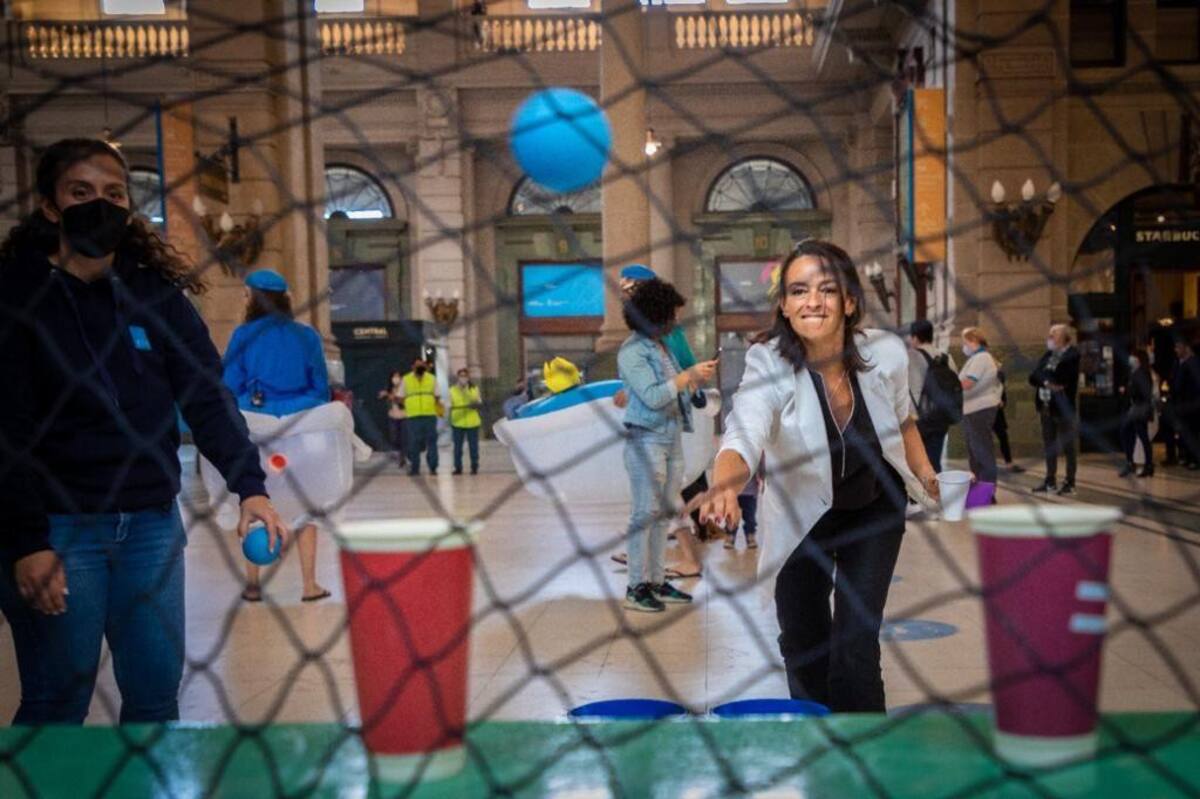AySA realizó un flashmob en el Día Mundial del Agua