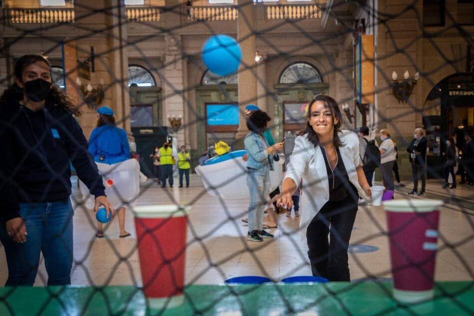 AySA realizó un flashmob en el Día Mundial del Agua