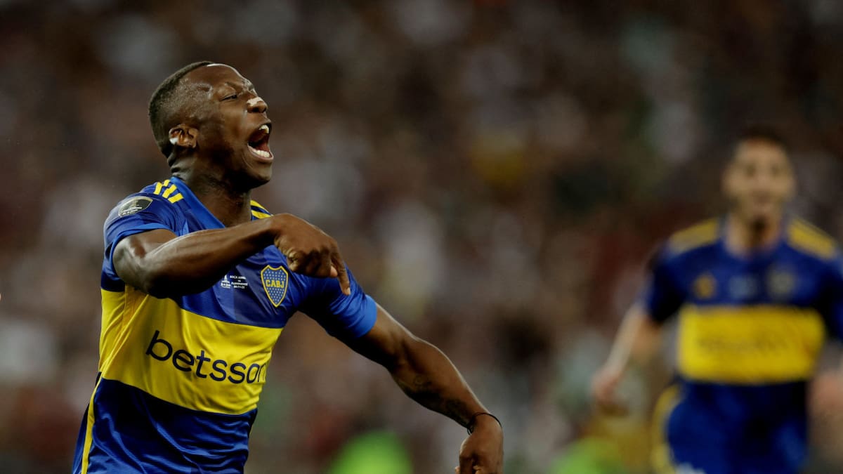 Gol de Boca. Foto: Reuters.