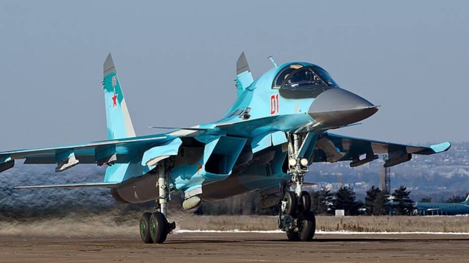 Avión bombardero Su-34. Foto: Wikipedia.