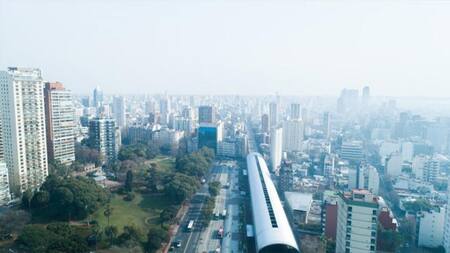 Humo sobre Buenos Aires, Foto NA