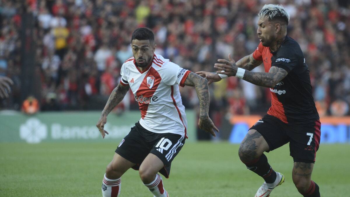 Manuel Lanzini; Colón vs River. Foto: NA.
