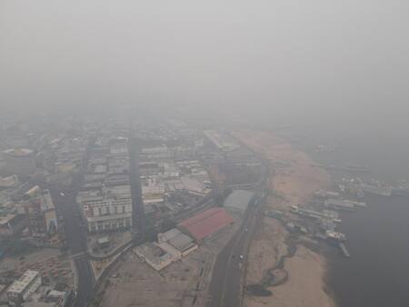 Incendios en la Amazonía afectan el aire de Brasil. Foto: Reuters.
