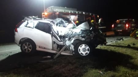 Accidente vial que causó la muerte de De la Sota