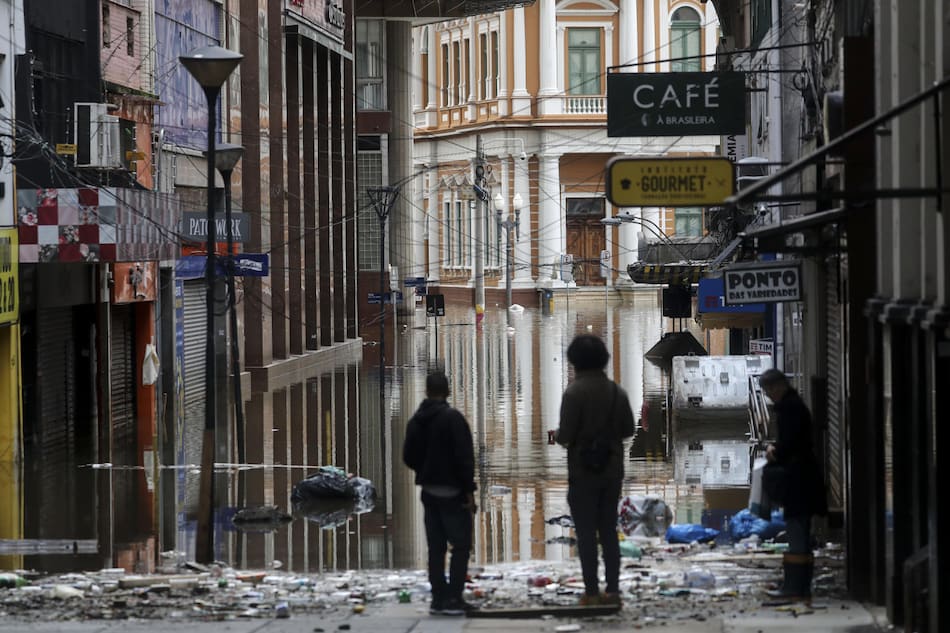 Se esperan nuevas inundaciones en Porto Alegre, Brasil. Foto: EFE.