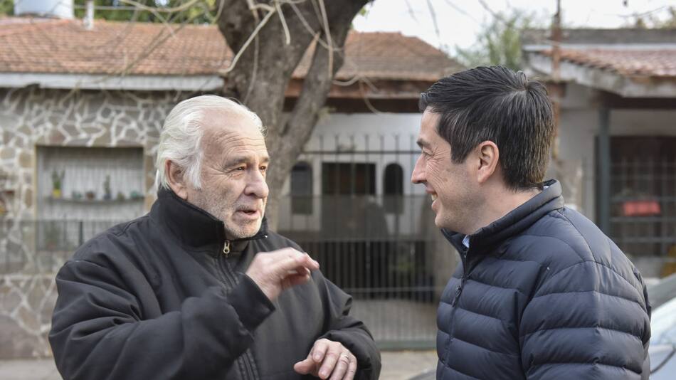 Leo Nardini supervisó la finalización de obra de la cuenca Arquímedes, en la ciudad de Villa de Mayo.