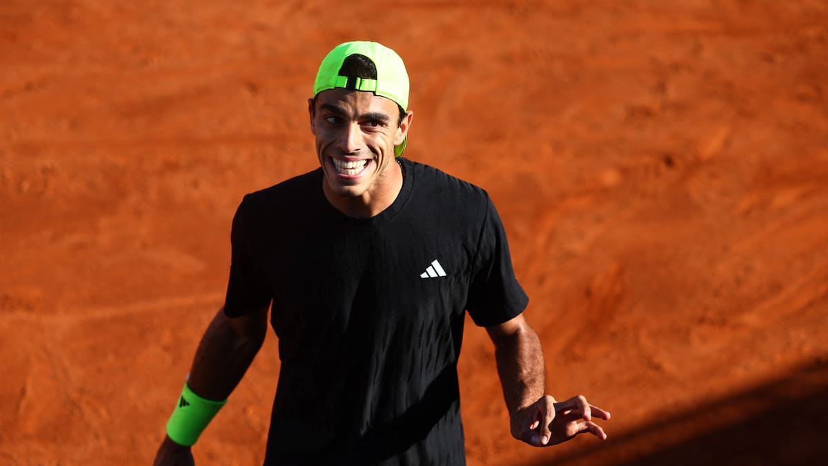 Francisco Cerúndolo en el Masters 1000 de Roma. Foto: REUTERS.