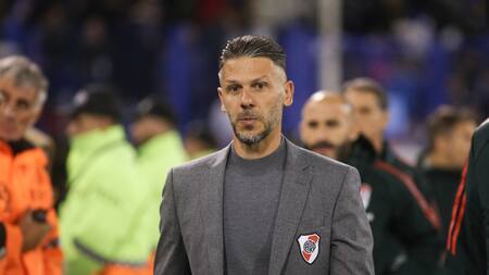 Martín Demichelis, DT de River. Foto: NA.