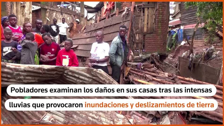 Inundaciones en la República Democrática del Congo. Foto: Captura de pantalla Reuters.