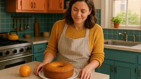 Sin harinas ni azúcar: los secretos para cocinar un bizcochuelo de naranja saludable, esponjoso y nutritivo
