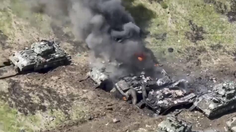 Rusia derriba tanques Leopard ucranianos. Foto: EFE.