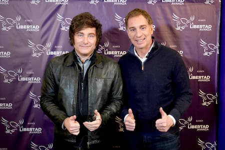 javier milei y diego santilli