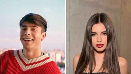 Rusherking y Mar Lucas, romance en puerta. Foto: Instagrams.