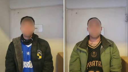 Los hinchas detenidos de Coquimbo. Foto: NA
