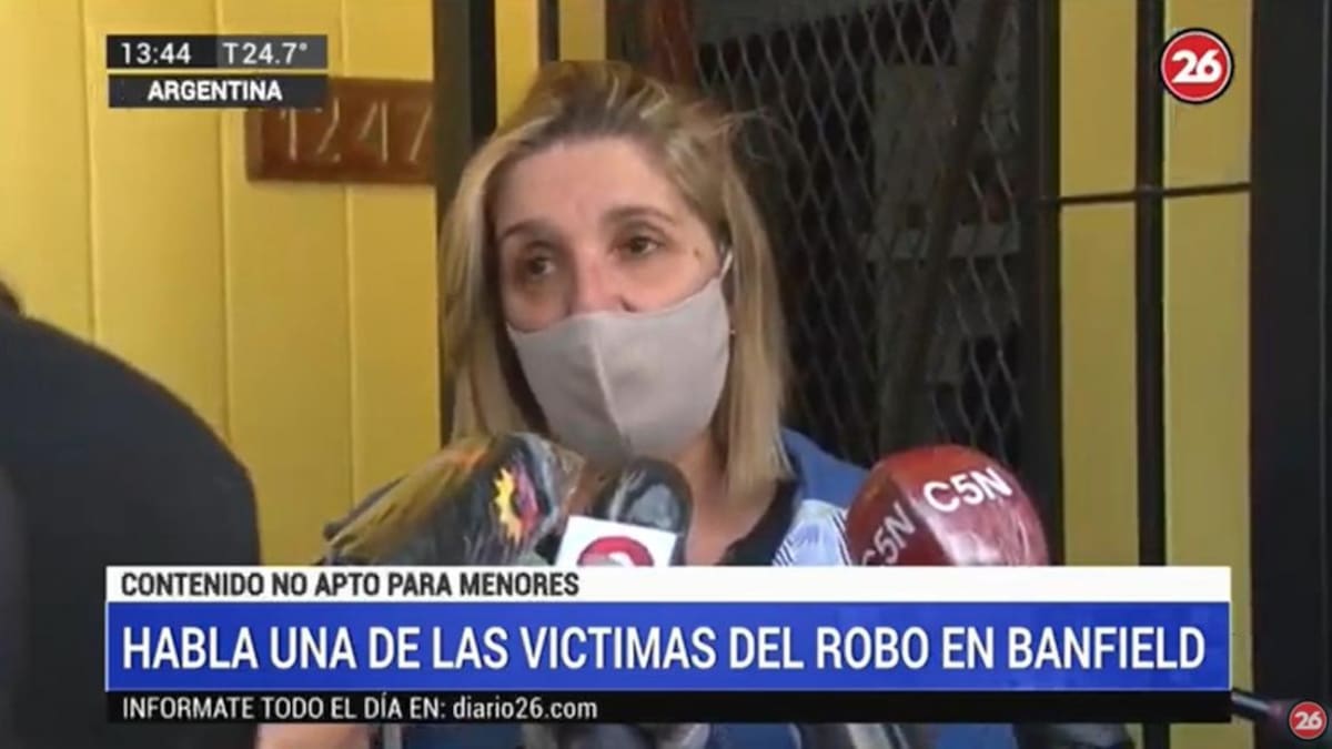 Intento de robo en Banfield, relato de una de las víctimas: "Pusieron a mi hija de rodillas, se las saqué de las manos"