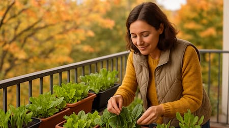 Qué verduras plantar en un balcón en otoño: guía fácil para cosechar fresco en casa