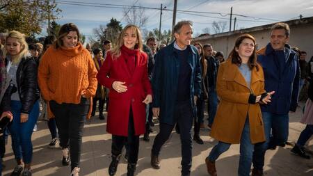 Malena Galmarini, Massa, Katopodis y Mariel Fernández en Moreno. Foto: Prensa.