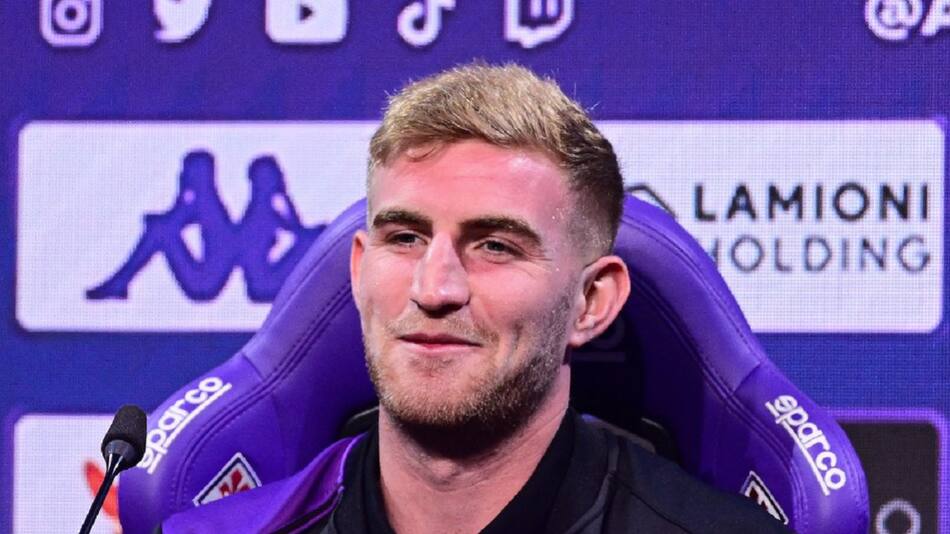 Nicolás Valentini presentado en Italia. Foto: X Fiorentina