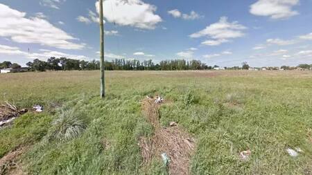 El descampado de Mar del Plata donde un perro halló restos del cadáver de un recién nacido. Foto: Gentileza Infobae.