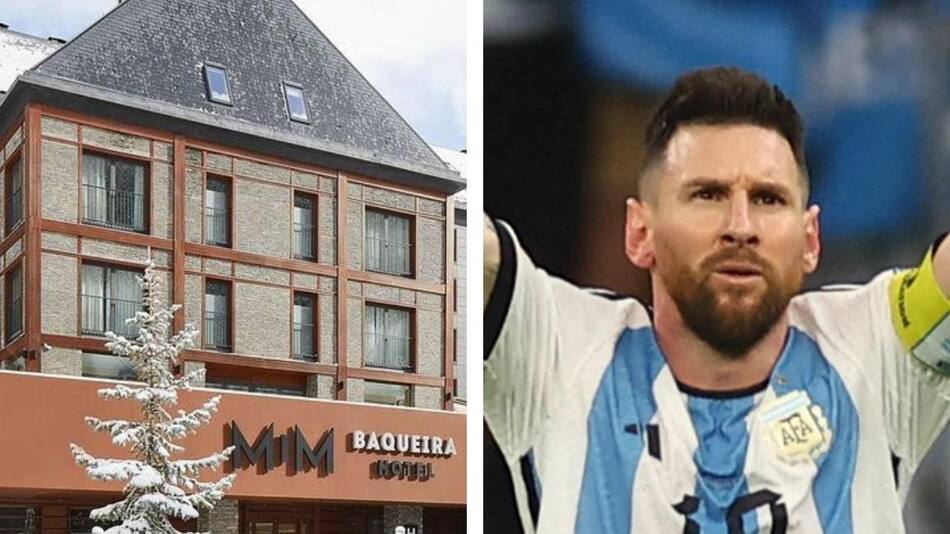 Messi; hotel Baqueira. Foto: NA.