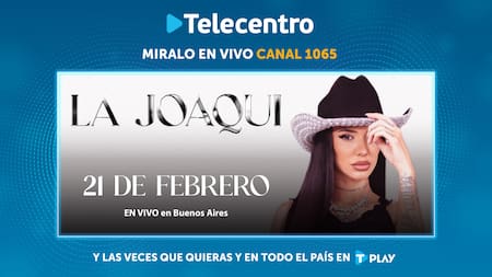 El show de La Joaqui se verá en exclusiva por Telecentro