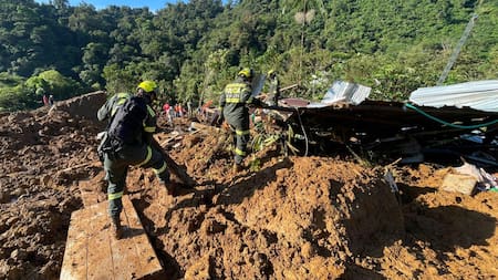 Alud en Colombia. Foto: EFE