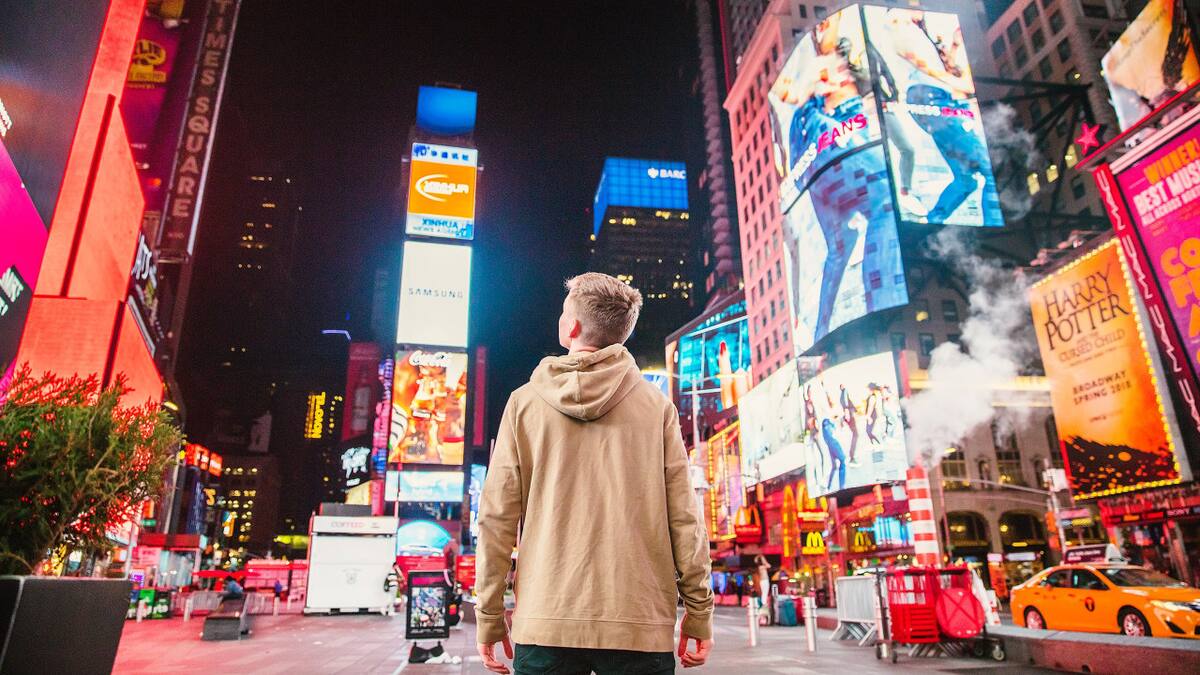 Día de la Publicidad, foto ilustrativa - Times Square, New York- Fuente: @unsplash