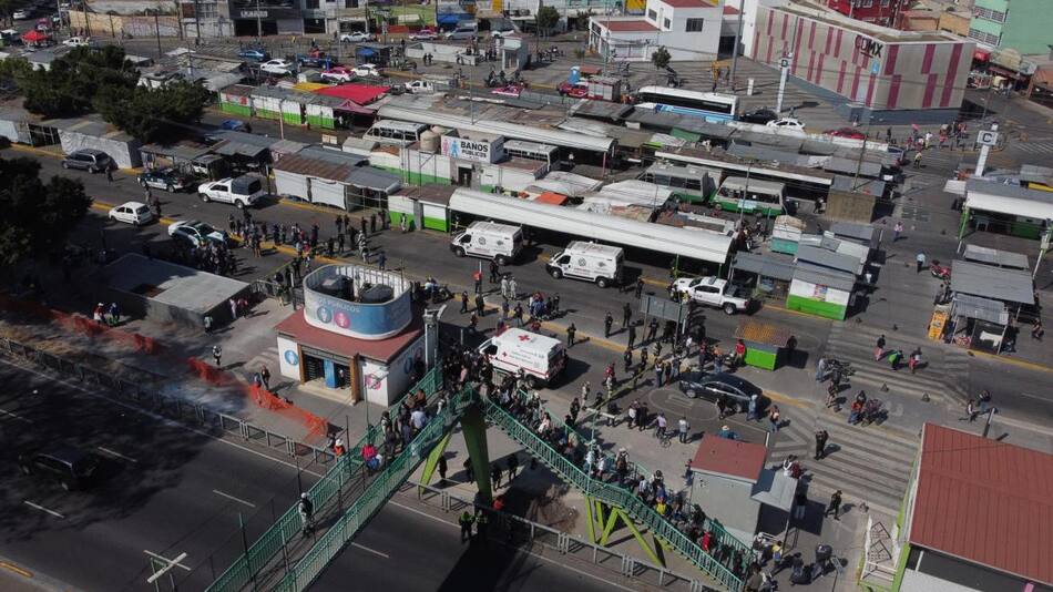 Accidente de trenes en México. Foto: EFE