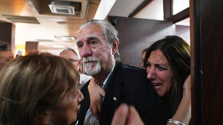 Federico Storani en el juicio por la muerte de su hijo. Foto: Télam